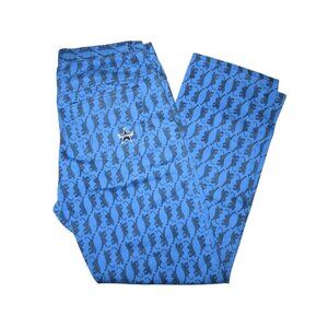 Supreme Mens Blue with black Panther Cotton Jeans size 32 X 31